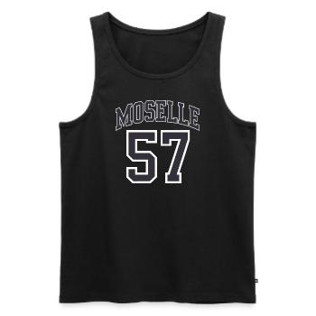 Moselle 57 - Débardeur bio Premium Homme - noir - Devant - Michal (187cm)