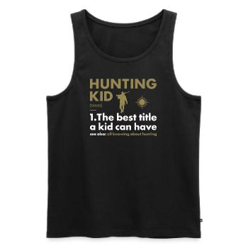 Hunter Kid Definition Hunting - Men's Premium Organic Tank Top - black - Front - Michal (187cm)