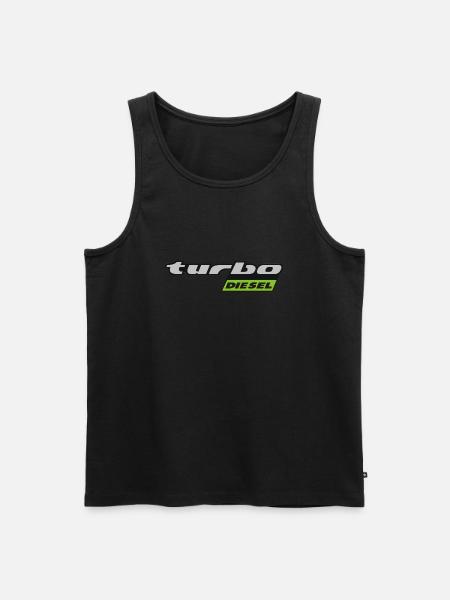 Turbo Diesel - spät - Männer Premium Bio Tank Top - Schwarz