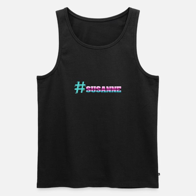 Susanne - Männer Premium Bio Tank Top - Schwarz