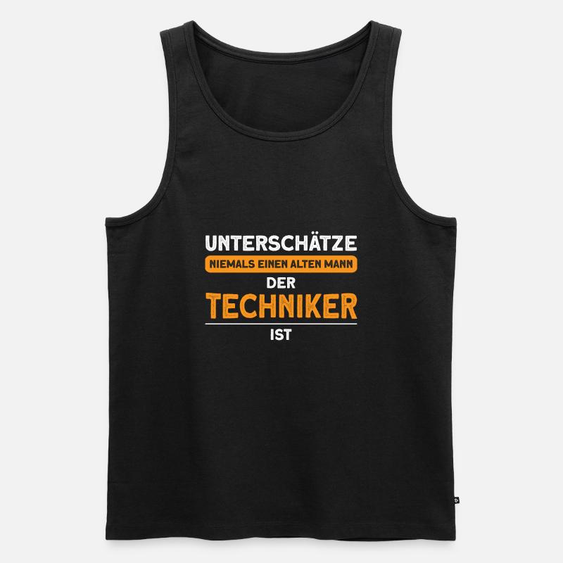 Techniker Beruf Ingenieur Geschenk - Männer Premium Bio Tank Top - Schwarz