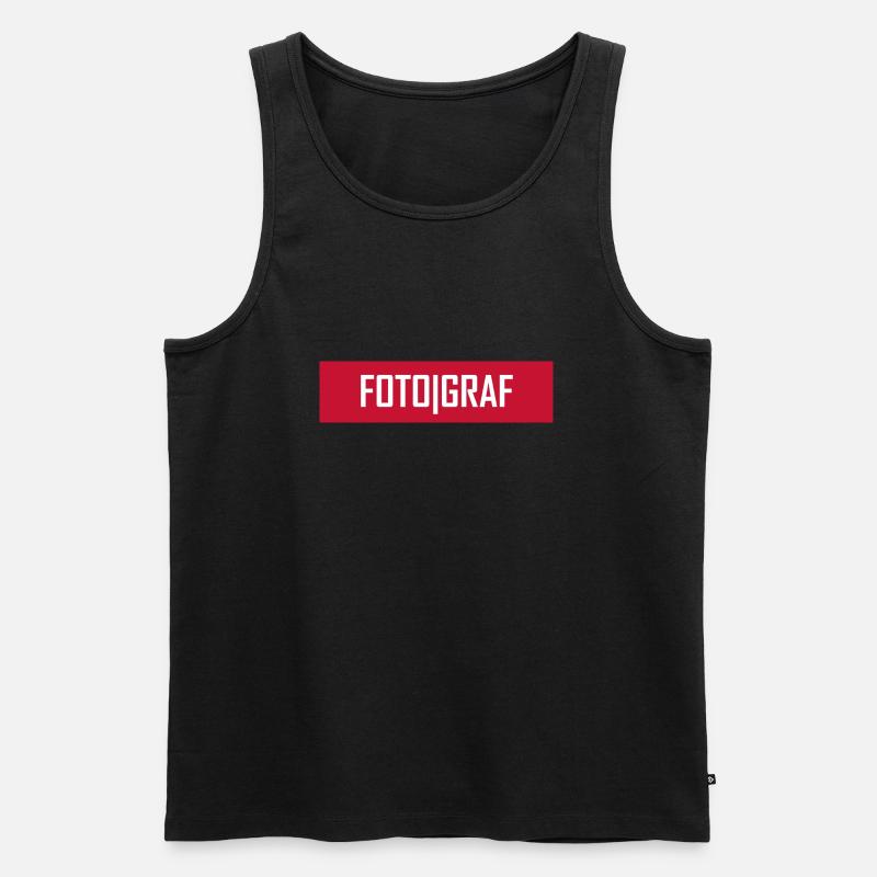 Fotograf - Männer Premium Bio Tank Top - Schwarz
