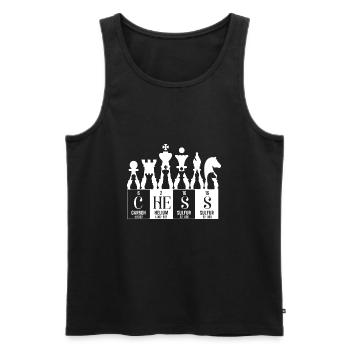 Elemente des periodischen Schachsystems - Männer Premium Bio Tank Top - Schwarz - Vorne - AI Model Male 178 light (178cm)