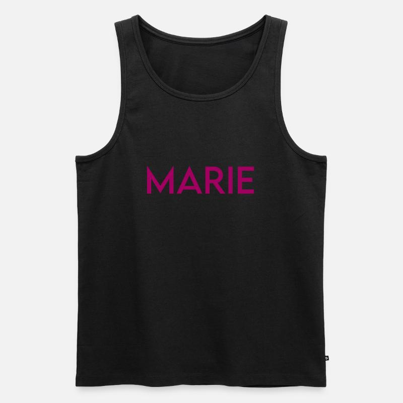 Marie Vorname Geschenk - Männer Premium Bio Tank Top - Schwarz