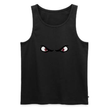 eyes dangerous - Men's Premium Organic Tank Top - black - Front - AI Model Male 178 light (178cm)