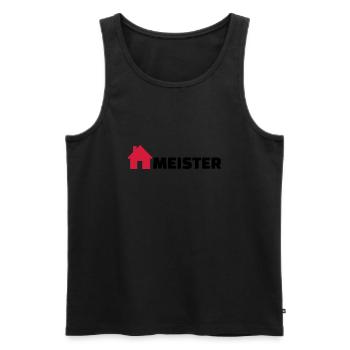 Hausmeister - Männer Premium Bio Tank Top - Schwarz - Vorne - Michal (187cm)