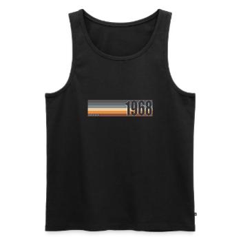Established 1968 Classic original birthday gift - Men's Premium Organic Tank Top - black - Front - Michal (187cm)