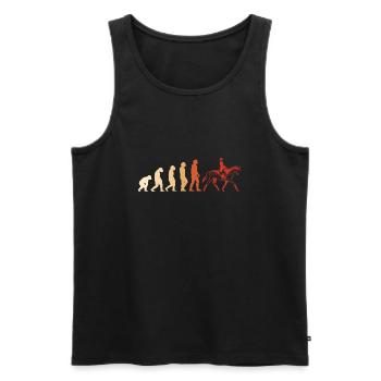 Rider Evolution Dressage - Men's Premium Organic Tank Top - black - Front - Michal (187cm)