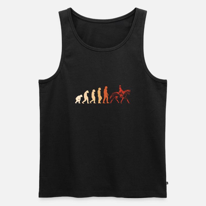 Rider Evolution Eventing - Männer Premium Bio Tank Top - Schwarz