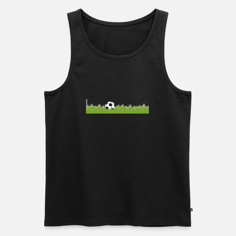 wiese - Männer Premium Bio Tank Top - Schwarz