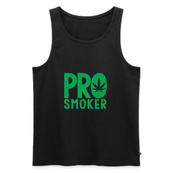 Marihuana Hanf Kiffer kiffen Cannabis Geschenk - Männer Premium Bio Tank Top - Schwarz - Vorne - Michal (187cm)