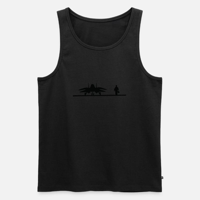 Heeresluftwaffe - Männer Premium Bio Tank Top - Schwarz