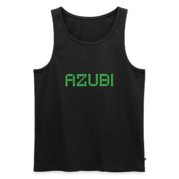 Azubi Tshirt 2 23 gruen - Männer Premium Bio Tank Top - Schwarz - Vorne - Michal (187cm)