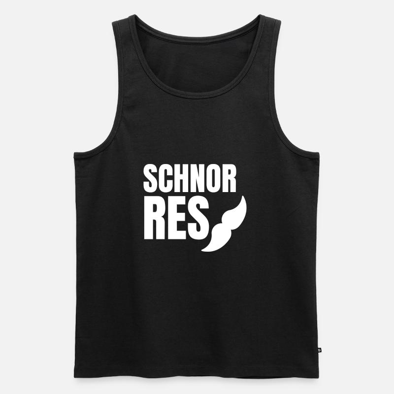 Schnorres - Männer Premium Bio Tank Top - Schwarz
