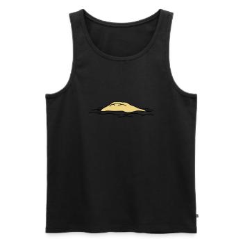 Island - Men's Premium Organic Tank Top - black - Front - AI Model Male 178 light (178cm)