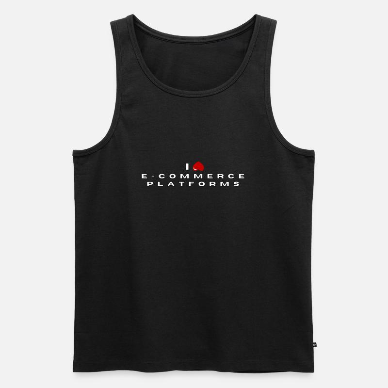 I hate E-commerce platforms - Men's Premium Organic Tank Top - black
