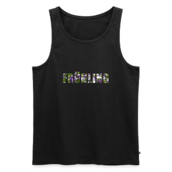 Frühling - Männer Premium Bio Tank Top - Schwarz - Vorne - Michal (187cm)