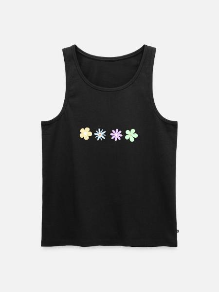 Minimalist flowers - Men's Premium Organic Tank Top - black
