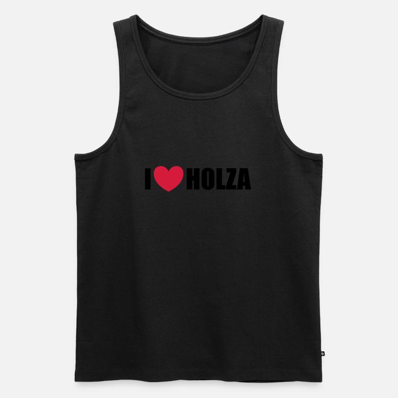 Holza - Männer Premium Bio Tank Top - Schwarz