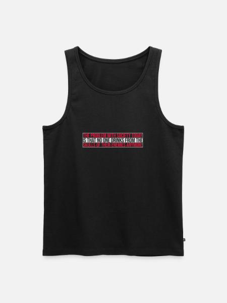 drinks from enemies skulls - Men's Premium Organic Tank Top - black