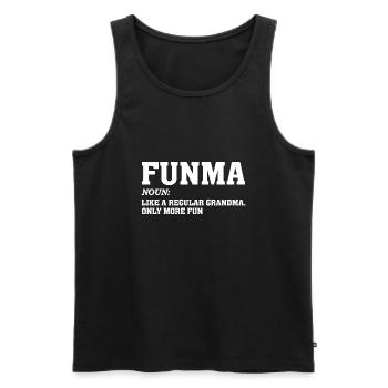 Funma und Funpa Shirts wie eine normale Oma - Männer Premium Bio Tank Top - Schwarz - Vorne - AI Model Male 178 light (178cm)
