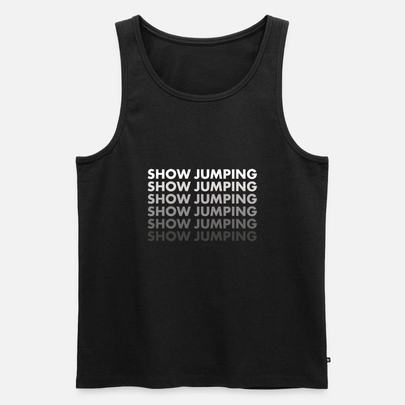 Jumper Show Jumping - Männer Premium Bio Tank Top - Schwarz