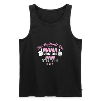 Muttertag Geschenk für Mama - Männer Premium Bio Tank Top - Schwarz - Vorne - AI Model Male 178 light (178cm)