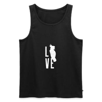 Vogel Heimische Vögel Singvogel Kakadu Geschenk - Männer Premium Bio Tank Top - Schwarz - Vorne - AI Model Male 178 light (178cm)