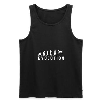 Gymnastics Gymnastics Gymnastics Evolution Gift - Men's Premium Organic Tank Top - black - Front - AI Model Male 178 light (178cm)
