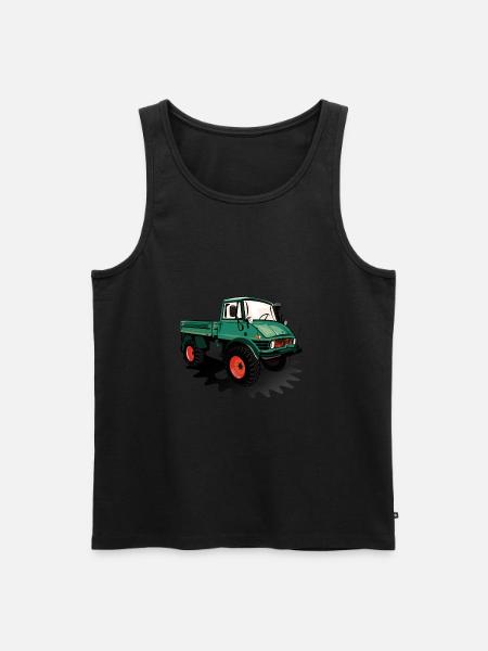 Unimog - Oldtimer - Offroad - Universal Motorgerät - Männer Premium Bio Tank Top - Schwarz