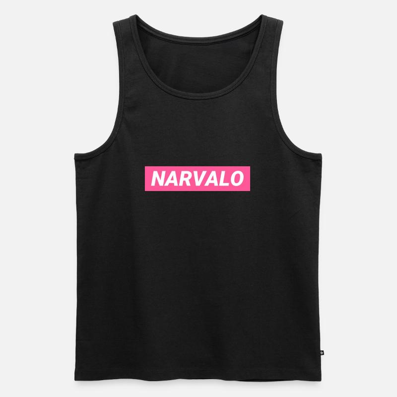Narvalo Grenoble - Männer Premium Bio Tank Top - Schwarz