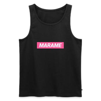 Marame Grenoble Femme - Débardeur bio Premium Homme - noir - Devant - AI Model Male 178 light (178cm)