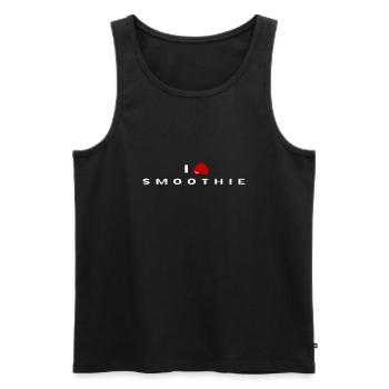 Ich hasse Smoothie - Männer Premium Bio Tank Top - Schwarz - Vorne - AI Model Male 178 light (178cm)