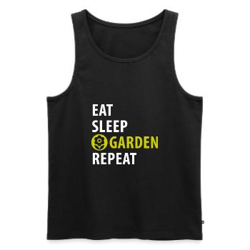 Gardener, hobby gardener, farmer - Men's Premium Organic Tank Top - black - Front - Michal (187cm)