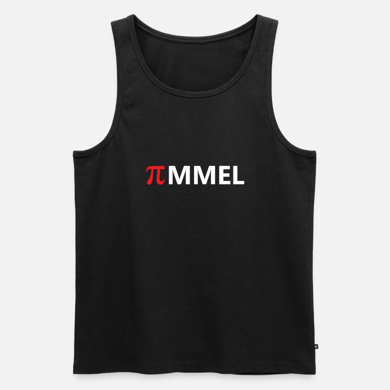 Einfach nur Pimmel rot - Männer Premium Bio Tank Top - Schwarz
