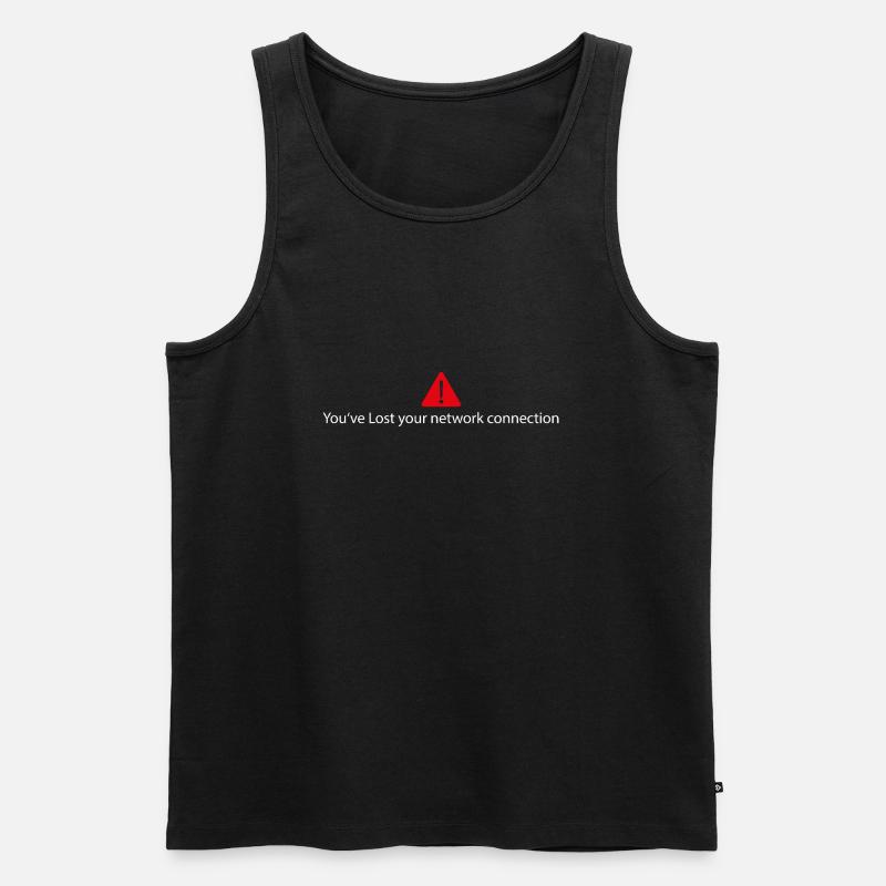Network Connection 2 - Männer Premium Bio Tank Top - Schwarz
