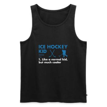 Sport Kid Definition Ice Hockey - Männer Premium Bio Tank Top - Schwarz - Vorne - Michal (187cm)