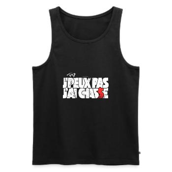 J'peux pas j'ai Chasse - Débardeur bio Premium Homme - noir - Devant - Michal (187cm)