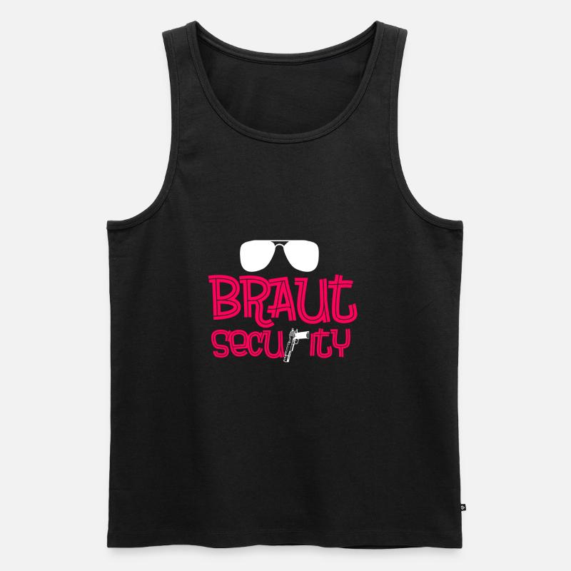 Braut security - Männer Premium Bio Tank Top - Schwarz