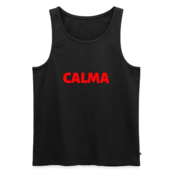 ruhig Spanisch Sprache - Männer Premium Bio Tank Top - Schwarz - Vorne - AI Model Male 178 light (178cm)