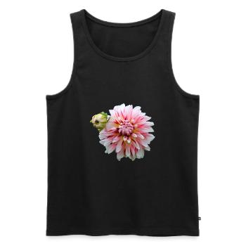 Fleur Rose Rose Fleur Fleurs Rose Rose Fleurs - Débardeur bio Premium Homme - noir - Devant - AI Model Male 178 light (178cm)