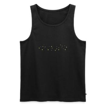 Étoile étoile - Débardeur bio Premium Homme - noir - Devant - Michal (187cm)