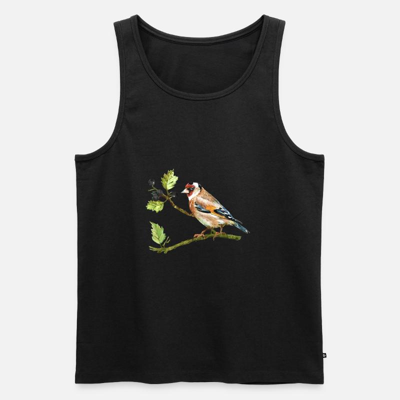 Stieglitz - Männer Premium Bio Tank Top - Schwarz