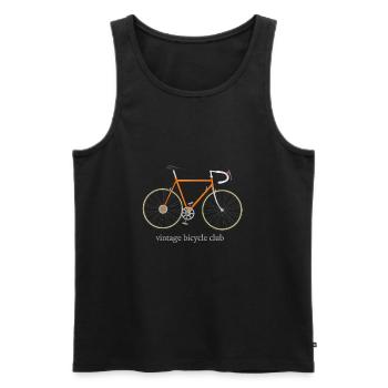 Vintage Bicycle Club - Débardeur bio Premium Homme - noir - Devant - Michal (187cm)