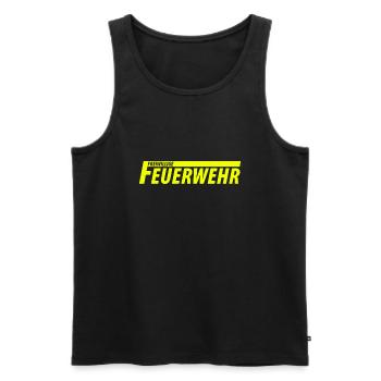 Freiwillige Feuerwehr - Männer Premium Bio Tank Top - Schwarz - Vorne - Michal (187cm)
