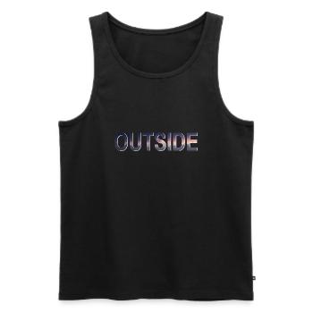 Adventure Travel Hiking Mountain - Männer Premium Bio Tank Top - Schwarz - Vorne - Michal (187cm)