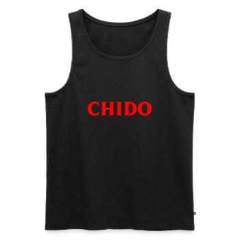 gelassen kühl Spanisch Sprache - Männer Premium Bio Tank Top - Schwarz - Vorne - Michal (187cm)