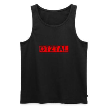 Ötztal - Männer Premium Bio Tank Top - Schwarz - Vorne - AI Model Male 178 light (178cm)