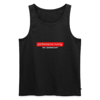 Car Tuning aus Leidenschaft - Männer Premium Bio Tank Top - Schwarz - Vorne - AI Model Male 178 light (178cm)