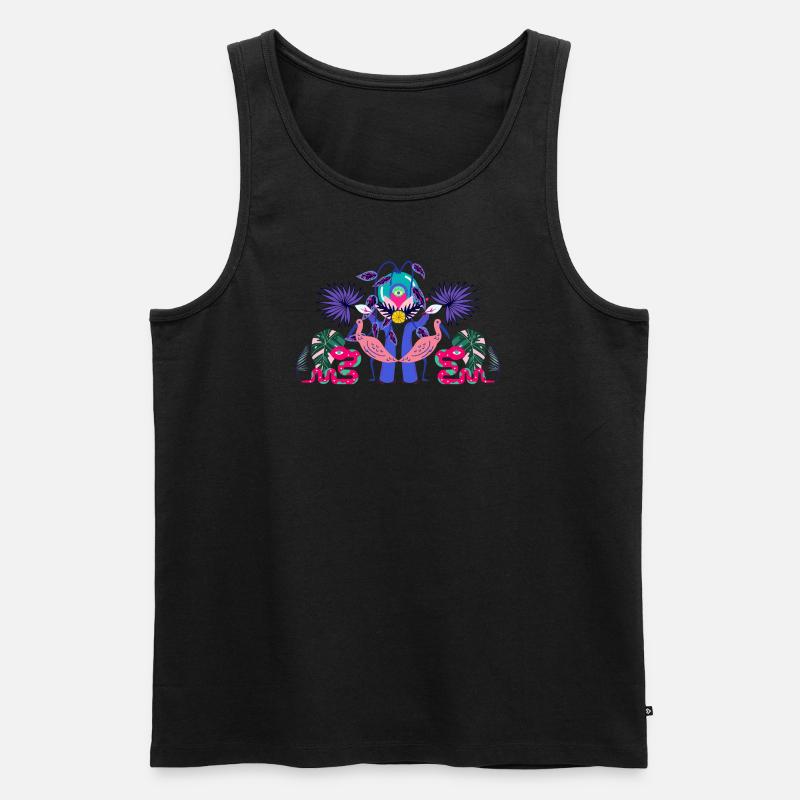Paradiesvogel Reaktor - Männer Premium Bio Tank Top - Schwarz